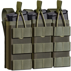 AR-15 M4 M14 M16 G36 HK416 Magazines#B2452용 오픈 탑 트리플 스태커 매거진 홀스터 라이플